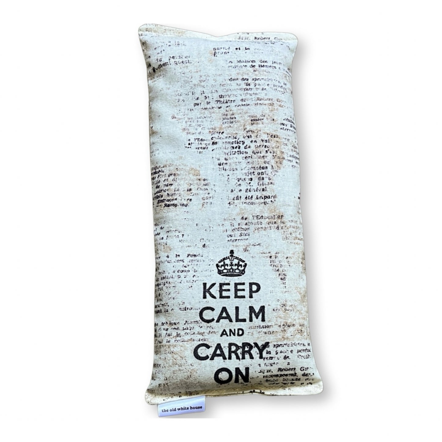 keep calm & carry on lavender eye pillow