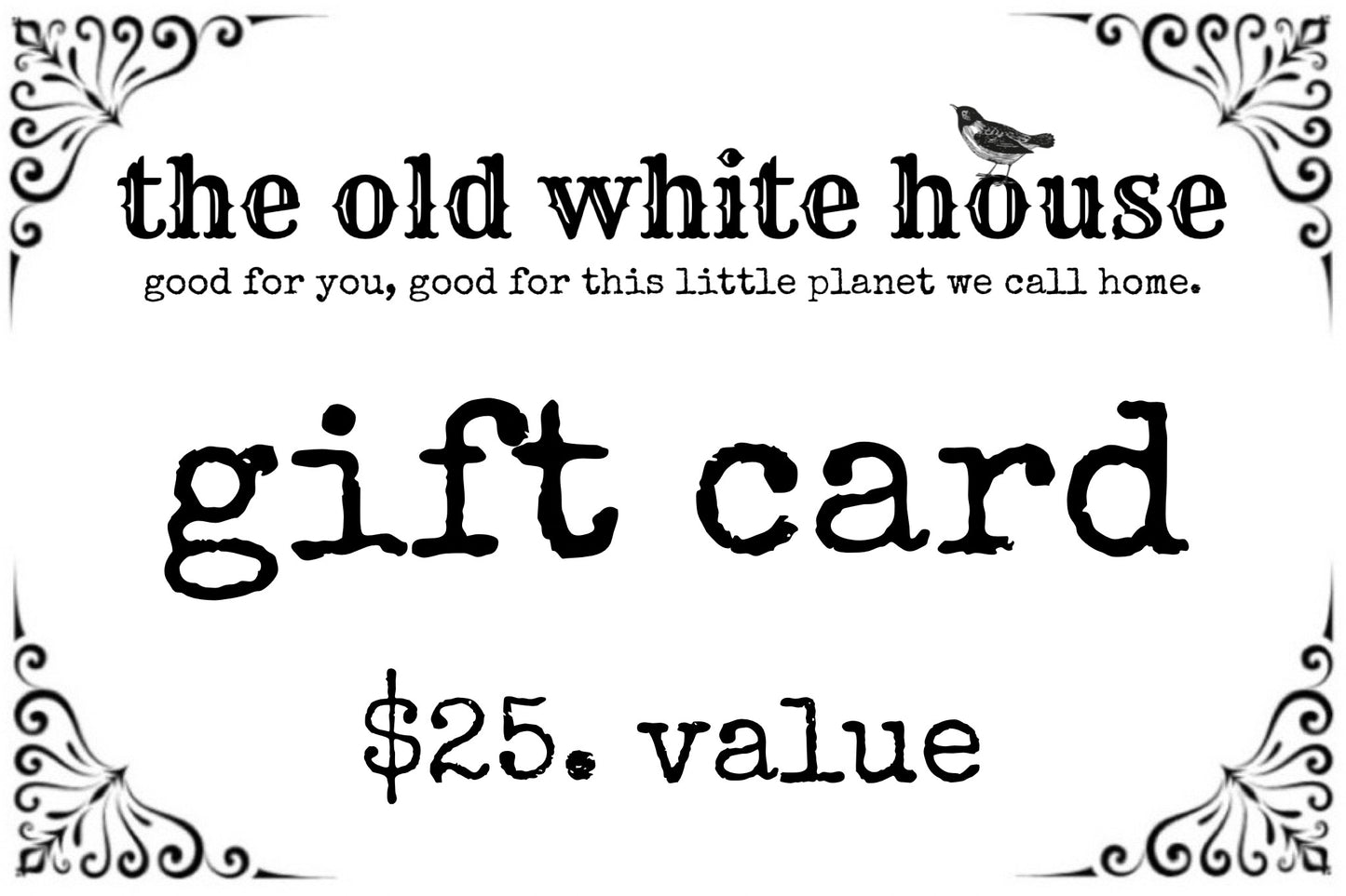 gift card for TOWH handcrafted goods