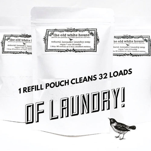 lavender laundry soap all natural, eco friendly, sustainable, 1 pouch 16oz! 