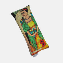 Load image into Gallery viewer, Frida lavender eye pillow green dress self care
