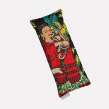 Load image into Gallery viewer, Frida lavender eye pillow red dress self care 
